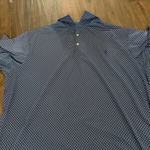 Blue and white polo by Ralph Lauren